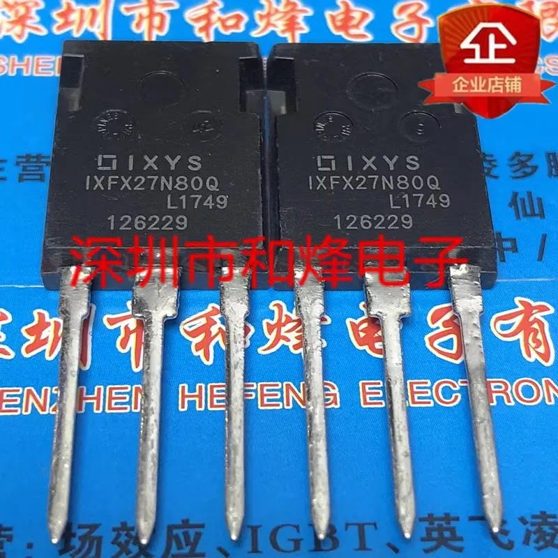 

5PCS IXFX27N80Q TO-247 800V 27A Brand new in stock, can be purchased directly