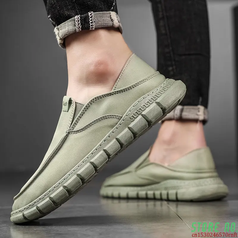 

Men Shoes Breathable Comfortable Canvas Sneakers Summer Men Slip On Loafers Trend Vulcanized Shoes 2022