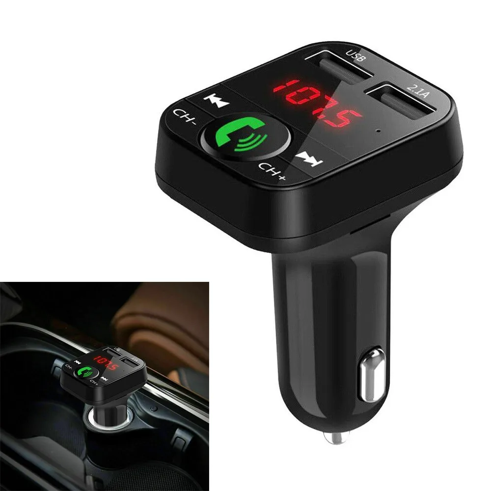 12v-24v Car FM Transmitter Wireless Blue-tooth 2 USB Charger MP3 Player Handsfree Kit Universal Car Interior Fast Chager USB
12v-24v Car FM Transmitter Wireless Blue-tooth 2 USB Charger MP3 Player Handsfree Kit Universal Car Interior Fast Chager USB