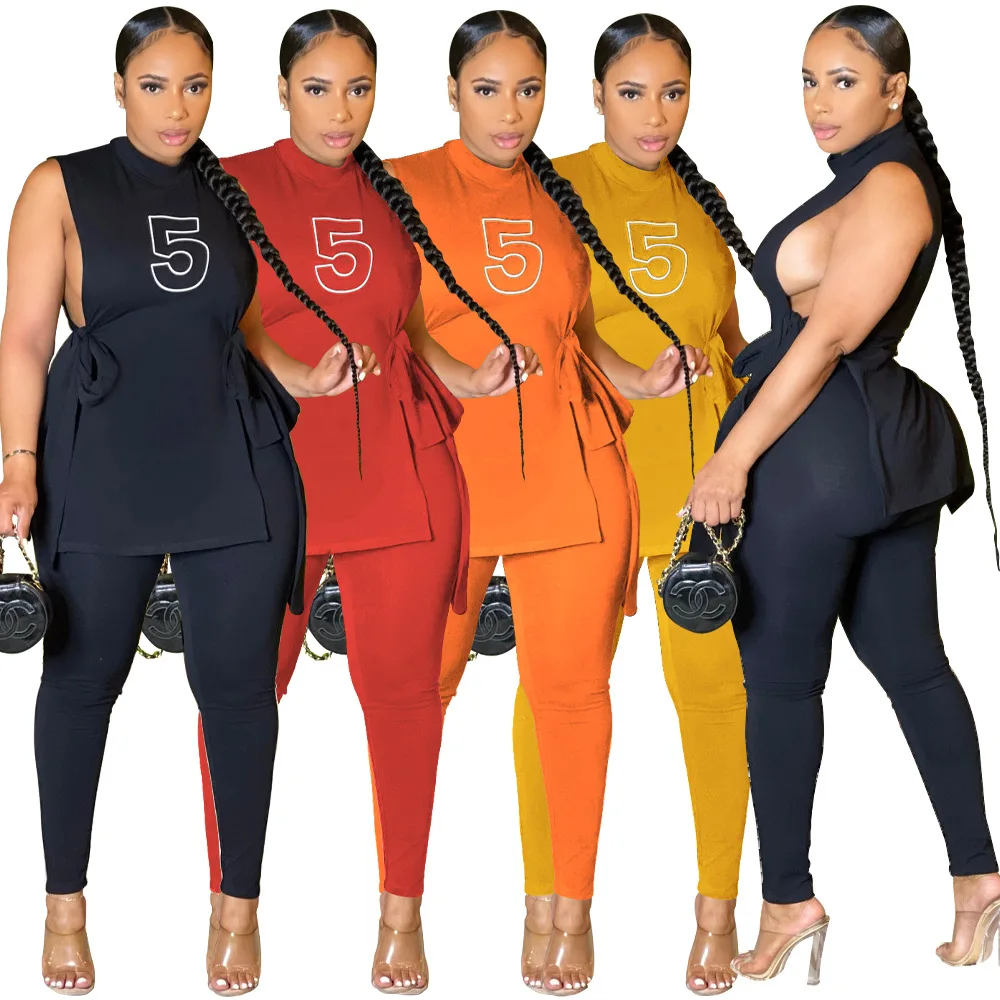 Street Women Two 2 Piece Set Outfits Sweatsuit 2022 No 5 Tie Open Side Tee Top and Pants Matching Set Basic Tracksuit
Street Women Two 2 Piece Set Outfits Sweatsuit 2022 No 5 Tie Open Side Tee Top and Pants Matching Set Basic Tracksuit