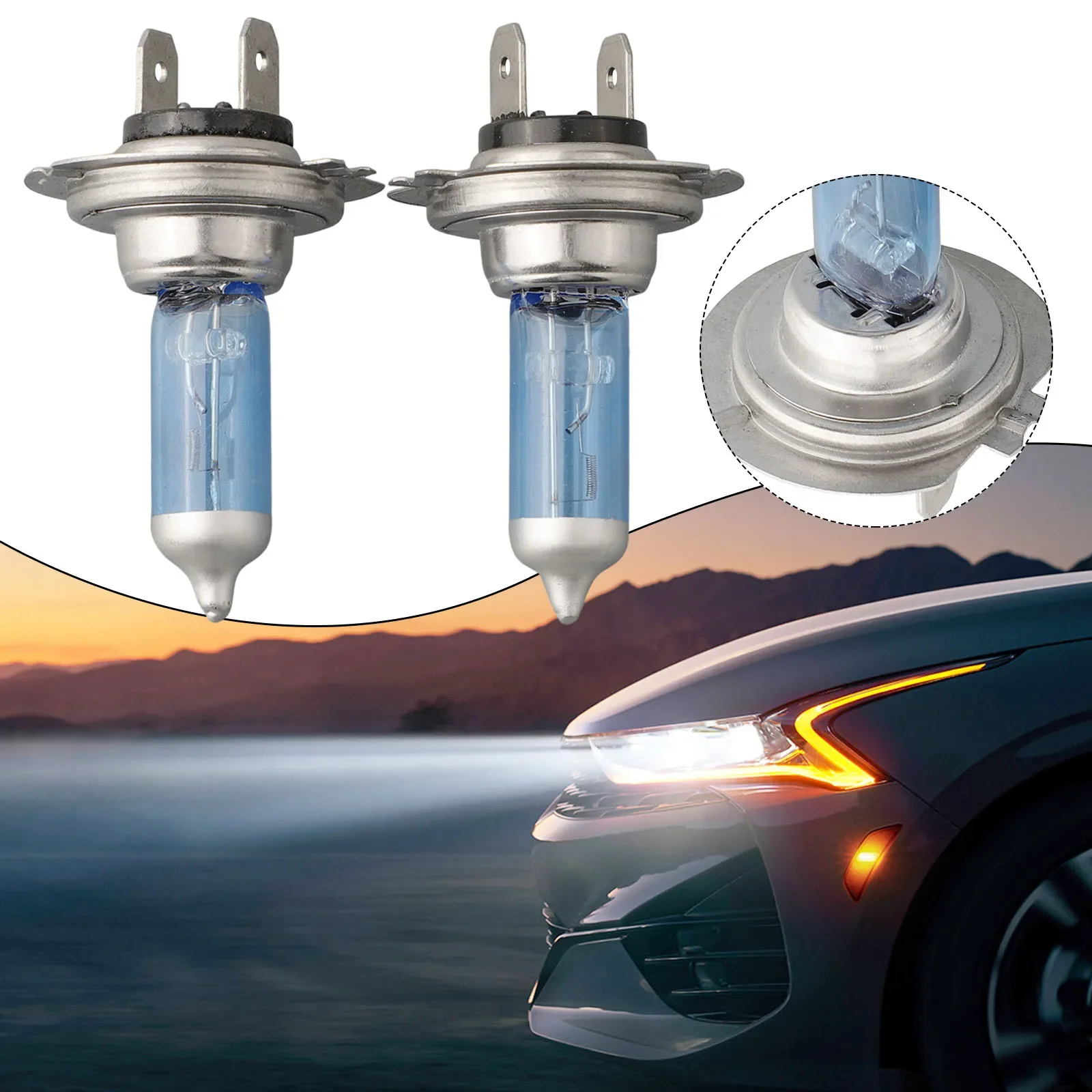 2pcs Bright Fog Lights Halogen Bulbs Bright H7 55W 12V 6000K Halogen Headlight White Light Lamp Bulbs
2pcs Bright Fog Lights Halogen Bulbs Bright H7 55W 12V 6000K Halogen Headlight White Light Lamp Bulbs