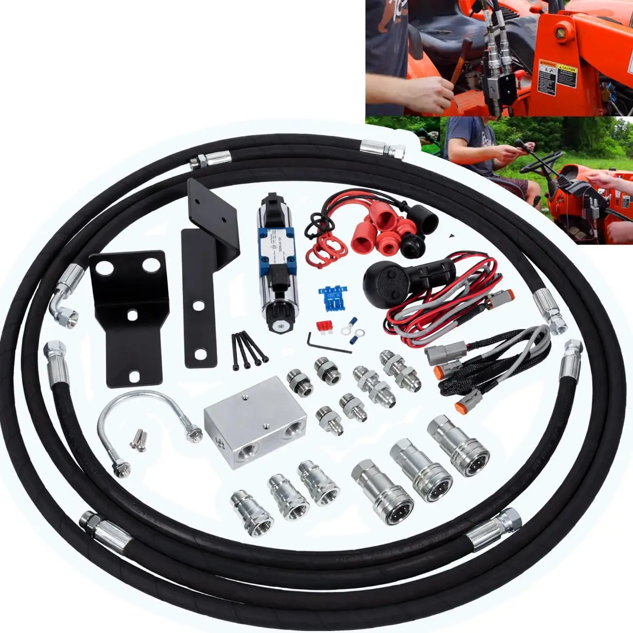 Комплект клапанов третьей функции TM, совместимый с тракторами Kubota L2501, L3200, L3301 и L3901
Комплект клапанов третьей функции TM, совместимый с тракторами Kubota L2501, L3200, L3301 и L3901