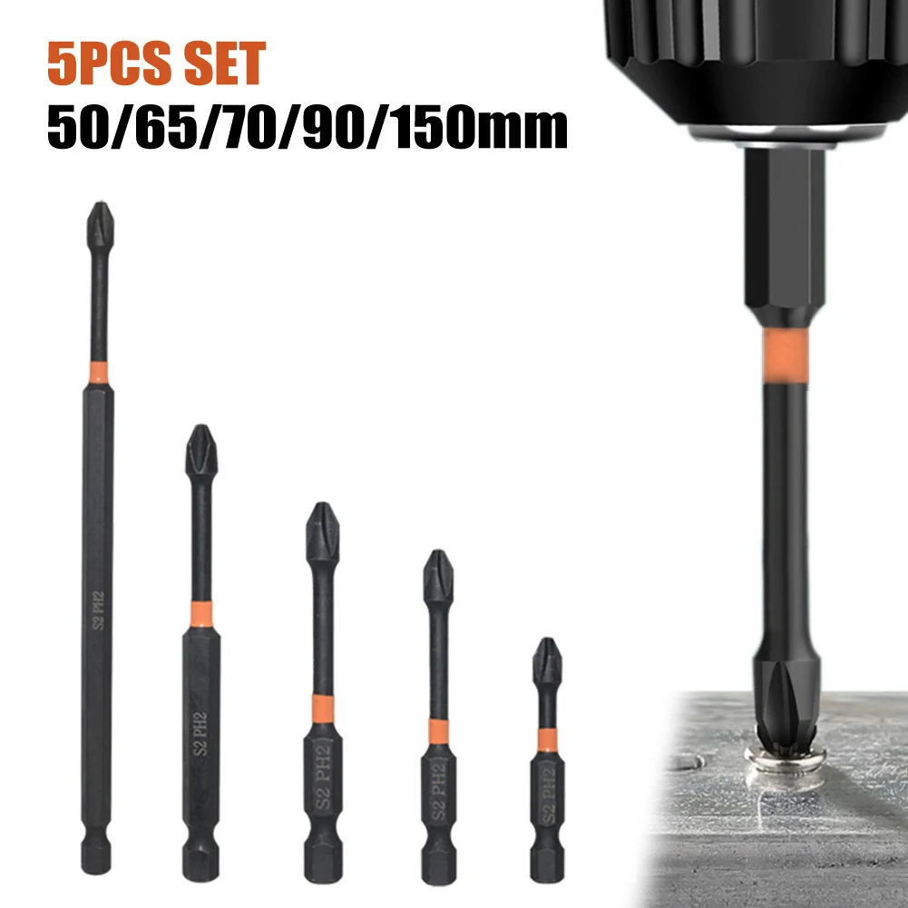 5pcs Impact Screwdriver Bits 1/4Inch Hex Magnetic Batch Head Alloy Steel Cross Screwdriver Bit Electric Screwdrivers 50-150mm
5pcs Impact Screwdriver Bits 1/4Inch Hex Magnetic Batch Head Alloy Steel Cross Screwdriver Bit Electric Screwdrivers 50-150mm