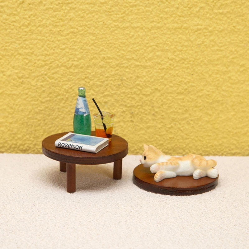 1:12 Dollhouse Miniature Round Table Tea Coffee Table End Table with Mat Furniture Model Decor Toy Doll House Accessories
1:12 Dollhouse Miniature Round Table Tea Coffee Table End Table with Mat Furniture Model Decor Toy Doll House Accessories