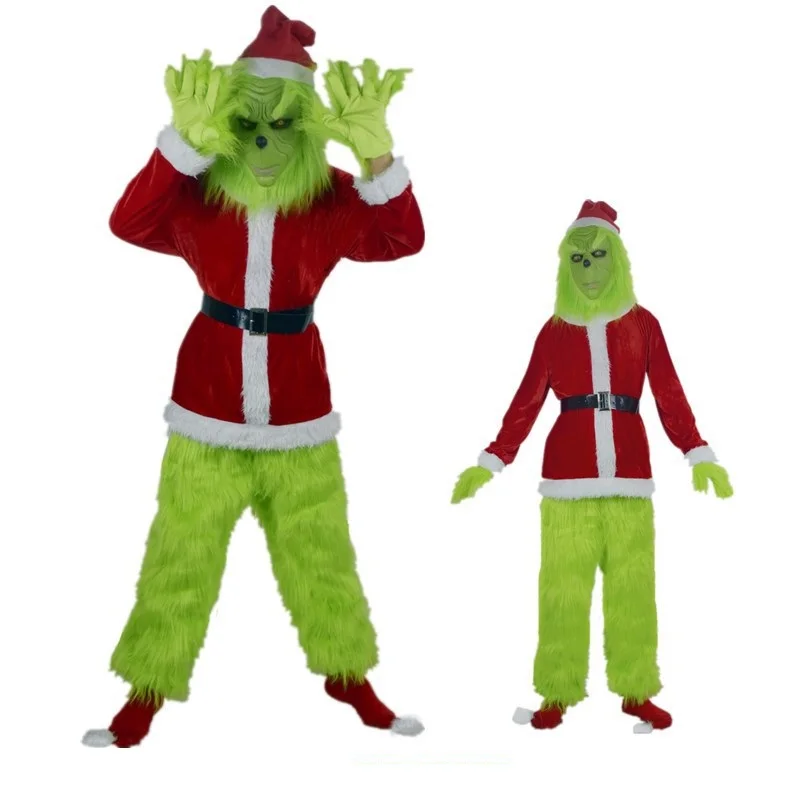 Christmas Green Fur Monster Santa Claus Cosplay Costume Santa Suit Anime Clothes New Year Funny Mask Gloves Party Halloween Set
Christmas Green Fur Monster Santa Claus Cosplay Costume Santa Suit Anime Clothes New Year Funny Mask Gloves Party Halloween Set