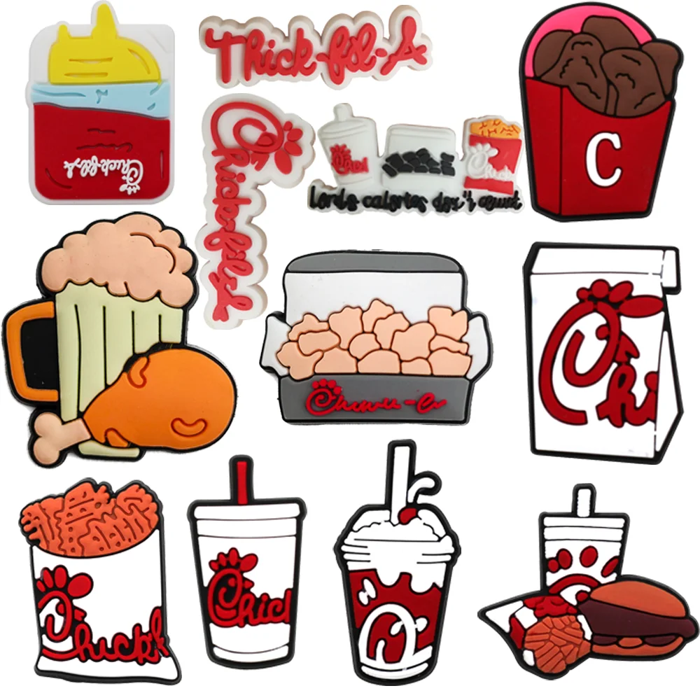 1-20PCS Food Fried Chicken Shoe Charms Hamburg Accessories PVC Cute Sandals Decoration For Kids Women Men Party Favor Gifts
1-20PCS Food Fried Chicken Shoe Charms Hamburg Accessories PVC Cute Sandals Decoration For Kids Women Men Party Favor Gifts
