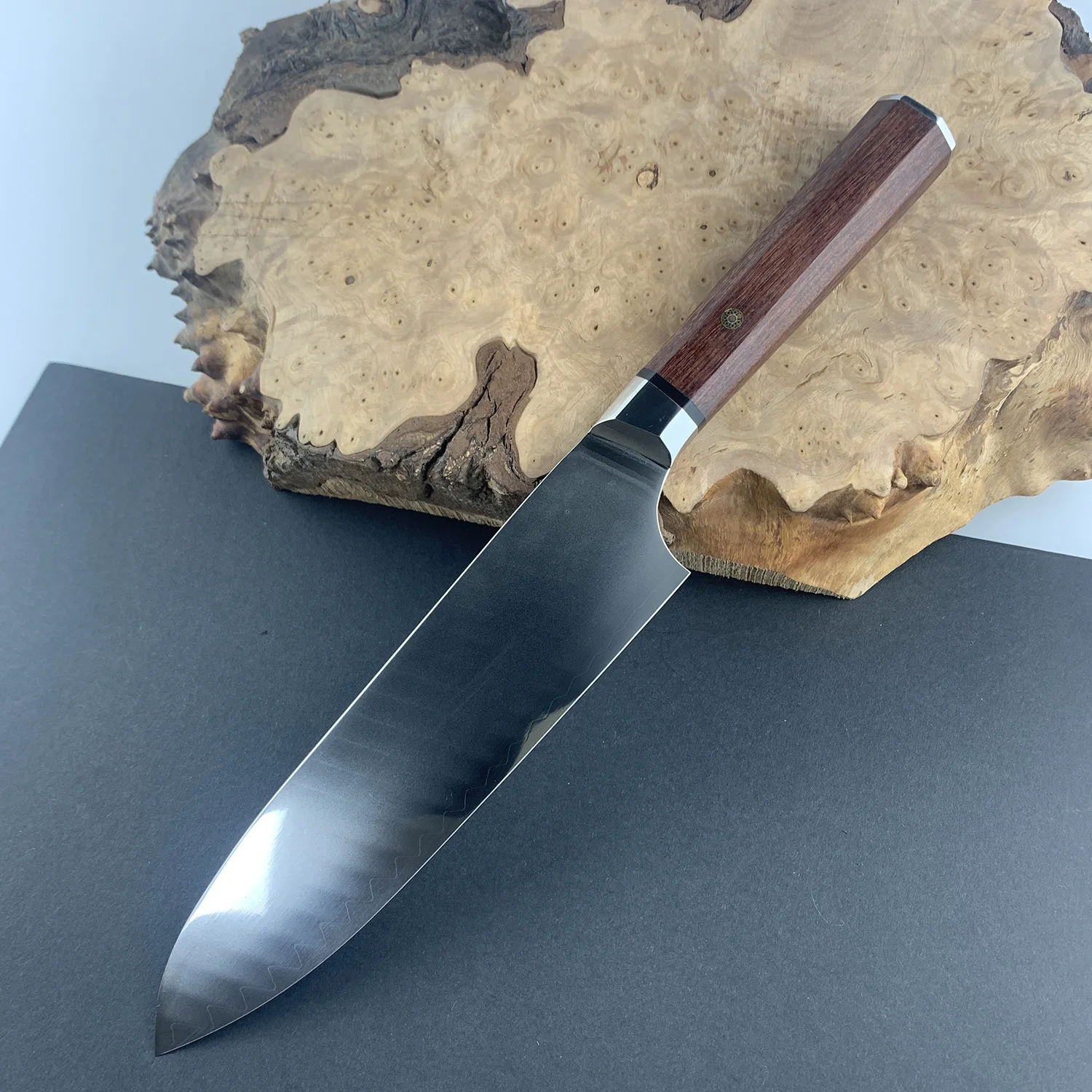 8 Inch Chef Knife Rosewood Handle 3 Layers Clad Steel VG10 Blade Sharp Cleaver Slicing Japanese Kitchen Knives Cooking Tools
8 Inch Chef Knife Rosewood Handle 3 Layers Clad Steel VG10 Blade Sharp Cleaver Slicing Japanese Kitchen Knives Cooking Tools