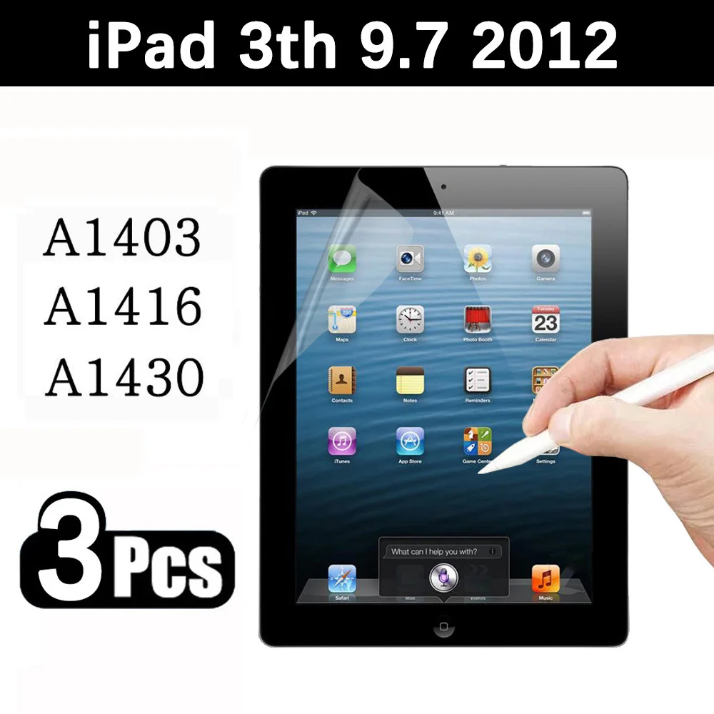 (3 упаковки) бумажная пленка для Apple iPad 9,7 2012 3-го поколения A1403 A1416 A1430, защитная пленка для экрана планшета
(3 упаковки) бумажная пленка для Apple iPad 9,7 2012 3-го поколения A1403 A1416 A1430, защитная пленка для экрана планшета