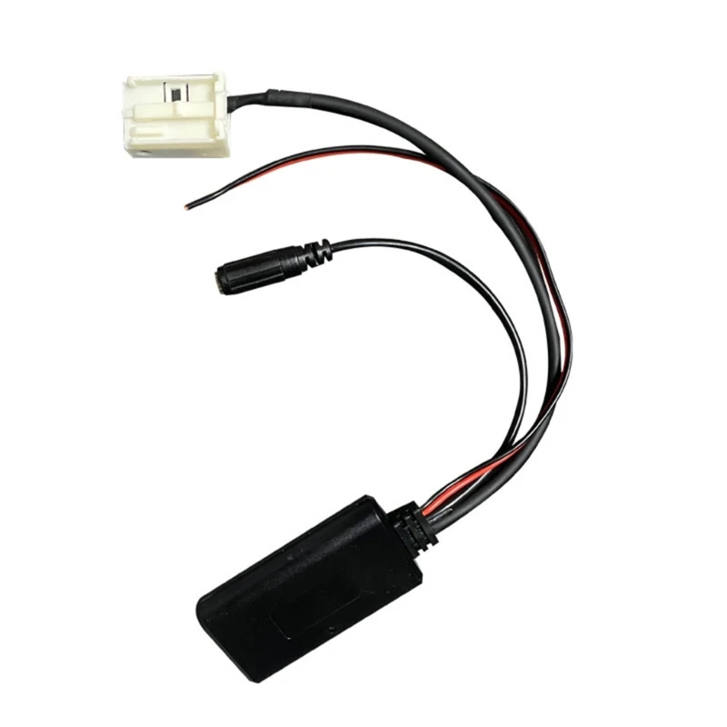 

094D Car Wireless Module Stereo AUX Input Cable 12Pin Music Device Auxiliary Adapter Connector Microphone for 307 407 308 RD4
