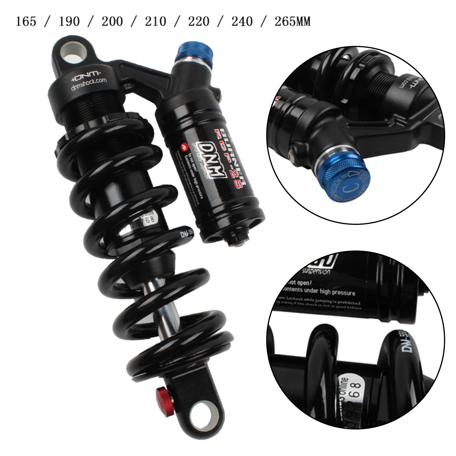 DNM RCP2S Rear Shock Downhill MTB Mountain Bike 550 Lbs 190 200 220 240 265mm For Outdoor Cycling Bicycle
DNM RCP2S Rear Shock Downhill MTB Mountain Bike 550 Lbs 190 200 220 240 265mm For Outdoor Cycling Bicycle