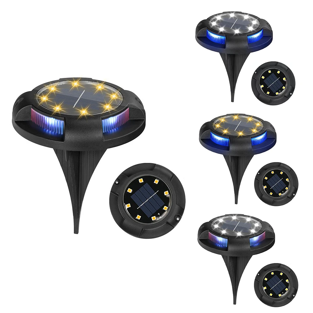 Фонари наземные на солнечной батарее, 40 лм, 8 + 4 лампочки, водонепроницаемые садовые фонари на земле, наружное ландшафтное освещение для внутреннего дворика, дорожек 
Фонари наземные на солнечной батарее, 40 лм, 8 + 4 лампочки, водонепроницаемые садовые фонари на земле, наружное ландшафтное освещение для внутреннего дворика, дорожек