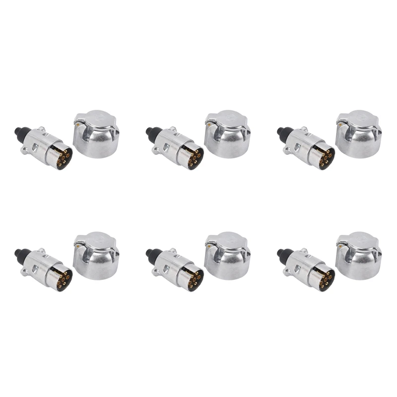 6X Trailer Accessories- 7 Pin Trailer Plug 12V Rv Sockets Towbar Towing 7Pin Metal Trailer Connectors
6X Trailer Accessories- 7 Pin Trailer Plug 12V Rv Sockets Towbar Towing 7Pin Metal Trailer Connectors