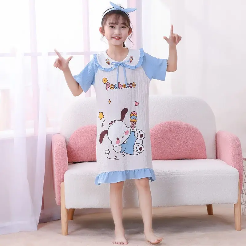 Hello Kitty My Melody Anime Kawaii Sanrio Ins Children Pajamas Summer Cute Kuromi Nightdress Princess Clothing Gifts for Kids
Hello Kitty My Melody Anime Kawaii Sanrio Ins Children Pajamas Summer Cute Kuromi Nightdress Princess Clothing Gifts for Kids