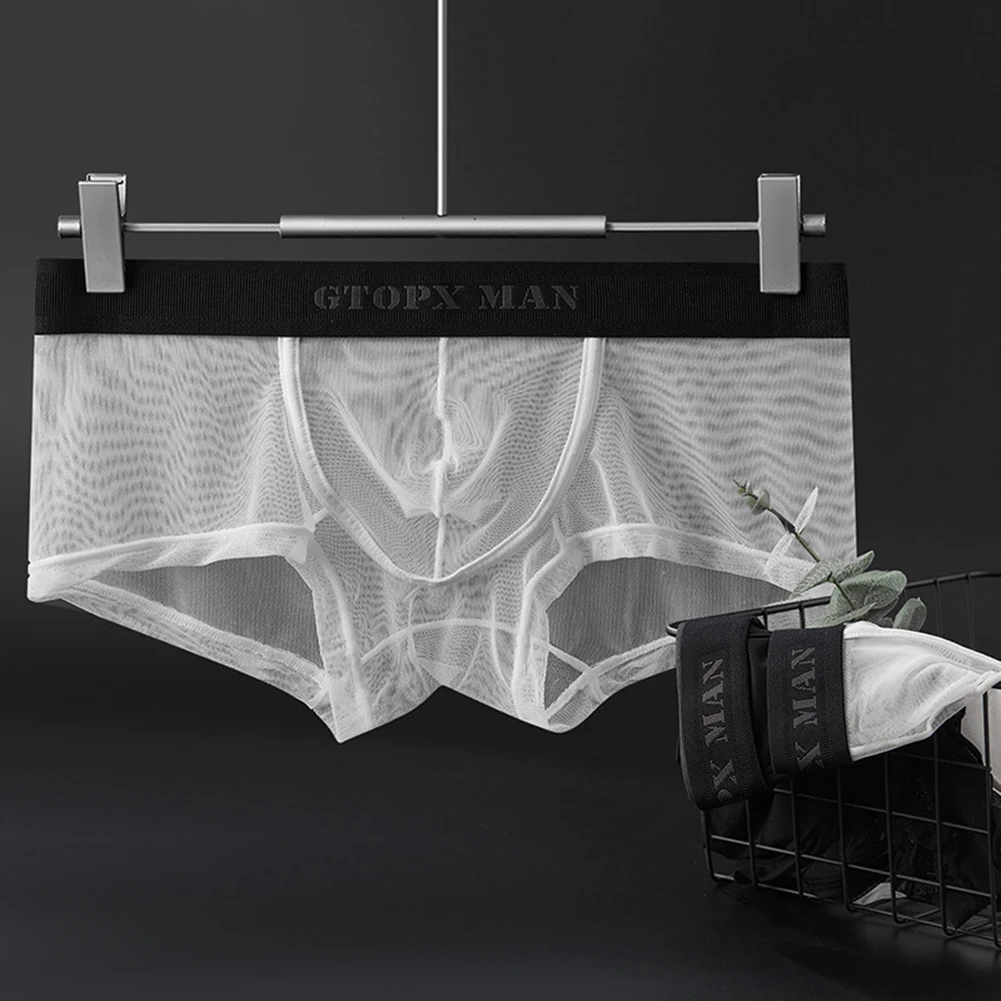 Men's Underwear Mesh See-Through Trunks Briefs Pouch Boxer Bikini Panties Soft Breathable Seamless Underpants Slip Homme Lingeri
Men's Underwear Mesh See-Through Trunks Briefs Pouch Boxer Bikini Panties Soft Breathable Seamless Underpants Slip Homme Lingeri