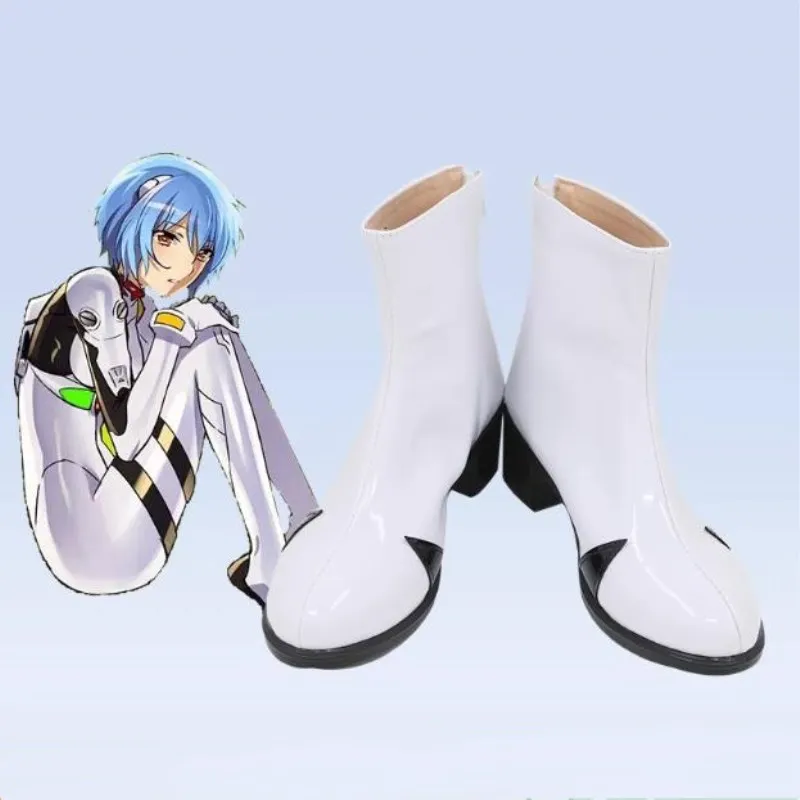 JP Anime EVA 00 Ayanami Rei Cosplay Costume White Shoes White Handmade Faux Leather Boots
JP Anime EVA 00 Ayanami Rei Cosplay Costume White Shoes White Handmade Faux Leather Boots