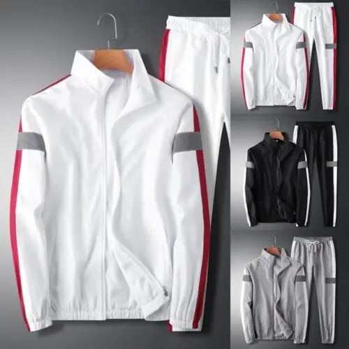 Mens Tracksuit Sets 2Pcs Sweatshirt Track Pants Bottoms Casual Bodybuilding Sports Set Jogging Suit
Mens Tracksuit Sets 2Pcs Sweatshirt Track Pants Bottoms Casual Bodybuilding Sports Set Jogging Suit