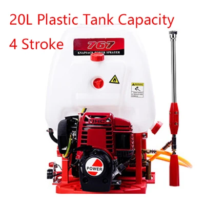 

4 Stroke GX35 Engine 20L 25L 30L Tank Agricultural Disinfection Farm Wet Water Mist Pesticide Machine Knapsack Gasoline Sprayer