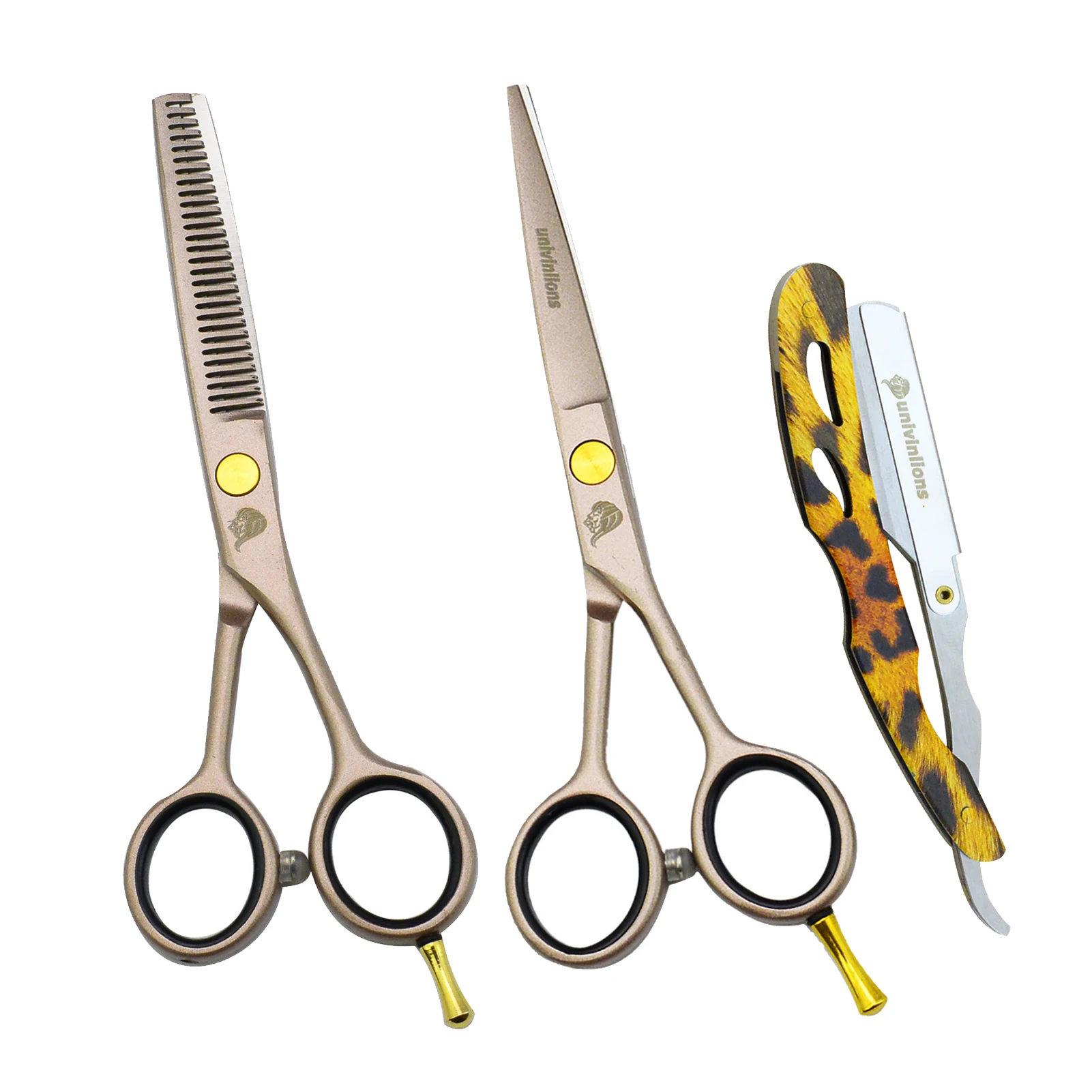 

Univinlions 5,5 "ножницы для волос из розового золота, парикмахерские японские ножницы для стрижки волос, Профессиональная парикмахерская бритва, ножницы, пинкинг
