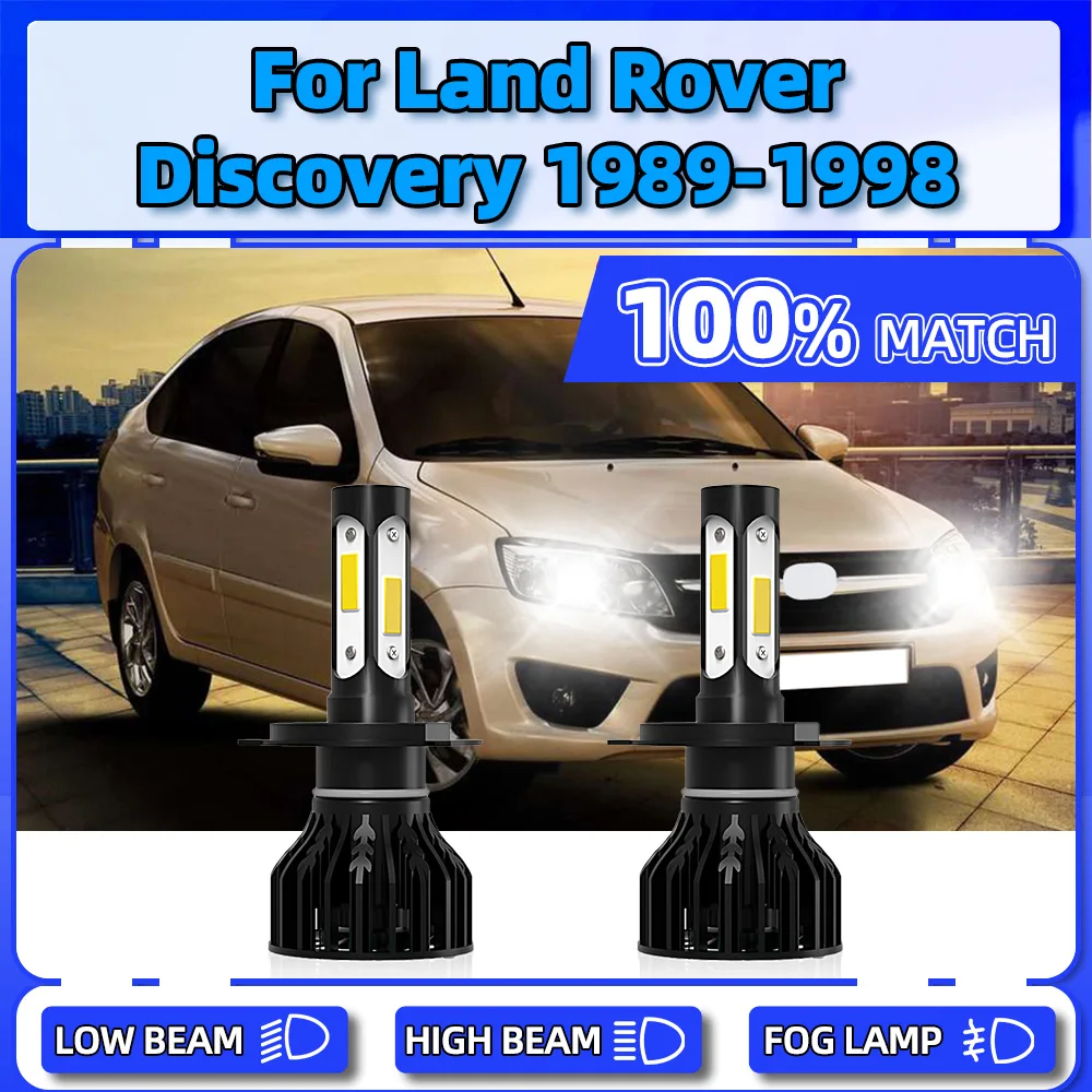 

Turbo LED Headlight Bulbs 120W Auto Front Lights 12V Car Headlamps For Land Rover Discovery 1989-1993 1994 1995 1996 1997 1998