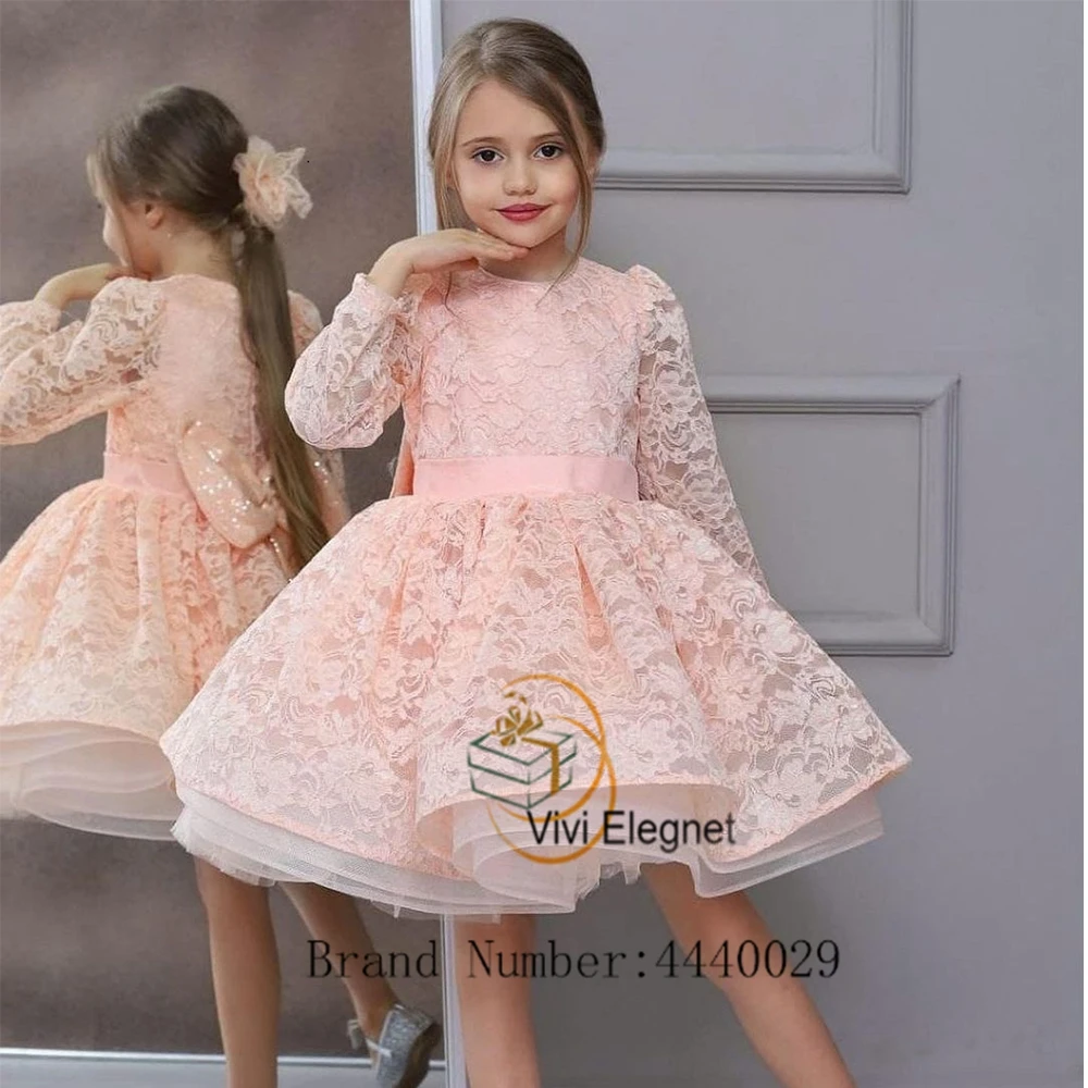 

Charming Scoop Flower Girl Dresses with Lace Tiered 2023 Summer A Line Tutu Wedding Party Gowns Scoop فساتين اطفال للعيد New