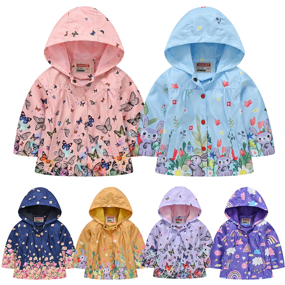 Toddler Girls Cartoon Print Button Jacket Hooded Trench Lightweight Kids Coats Windbreaker Outdoor Cute Waterproof Dust Coats
Toddler Girls Cartoon Print Button Jacket Hooded Trench Lightweight Kids Coats Windbreaker Outdoor Cute Waterproof Dust Coats