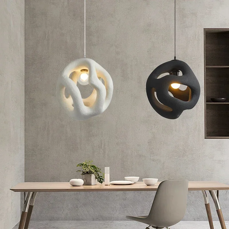 

Креативные подвесные светильники в стиле Wabi-Sabi, Подвесная лампа для ресторана, столовой, спальни, домашний декор, освещение, осветительная арматура