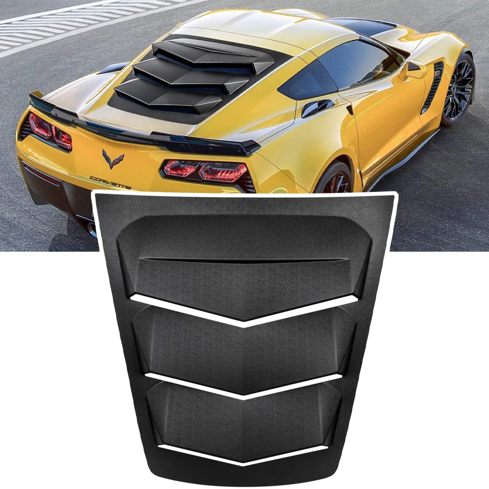 Rear Window Louver Windshield Sunshade Cover for 2014-2019 C7 Corvette Stingray Grand Sport Z51 Z06 ZR1 in GT Lambo Style ABS
Rear Window Louver Windshield Sunshade Cover for 2014-2019 C7 Corvette Stingray Grand Sport Z51 Z06 ZR1 in GT Lambo Style ABS