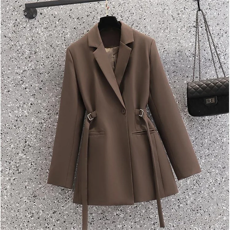 

Female Korean Design Sense Is Thin Suit Jacket 2022 New Autumn Women Blazer Fat Sister Cover Meat And Reduce Age All-Match Top