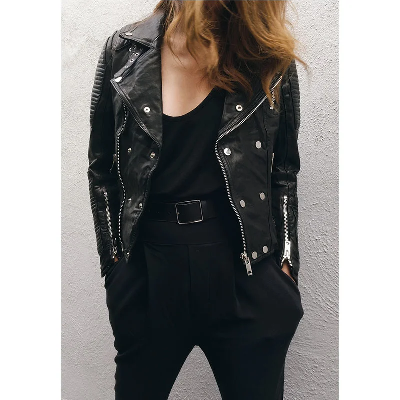 Genuine Leather Jackets Women Spring Autumn 2024 Real Sheepskin Jacket Motorcycle Coat Female Cuero Genuino Zjt1734
Genuine Leather Jackets Women Spring Autumn 2024 Real Sheepskin Jacket Motorcycle Coat Female Cuero Genuino Zjt1734