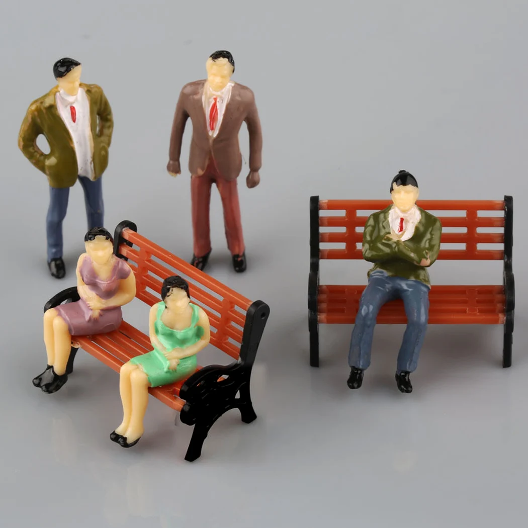 50Pcs 1:50 Scale Model Miniature Figures N Scale Painted Scenes Modelling People +6 Bench Train Railway Layout Model People
50Pcs 1:50 Scale Model Miniature Figures N Scale Painted Scenes Modelling People +6 Bench Train Railway Layout Model People