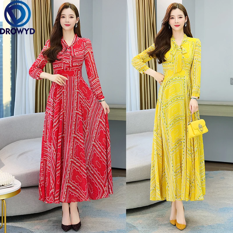 2022 Spring Red Flower Print Maxi Dress Fashion Women Boho Long Sleeve Loose Dresses Women Chiffon Long Dress Party Vestidos
2022 Spring Red Flower Print Maxi Dress Fashion Women Boho Long Sleeve Loose Dresses Women Chiffon Long Dress Party Vestidos