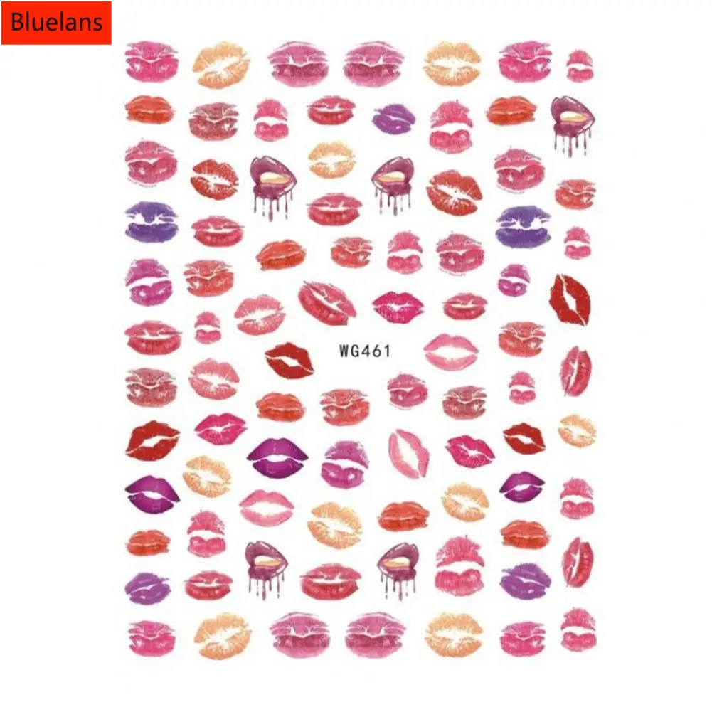 Nail Sticker Stickiness Removable Decorative DIY Valentines Day Heart Red Lip Series Nail Art Decal for Salon
Nail Sticker Stickiness Removable Decorative DIY Valentines Day Heart Red Lip Series Nail Art Decal for Salon