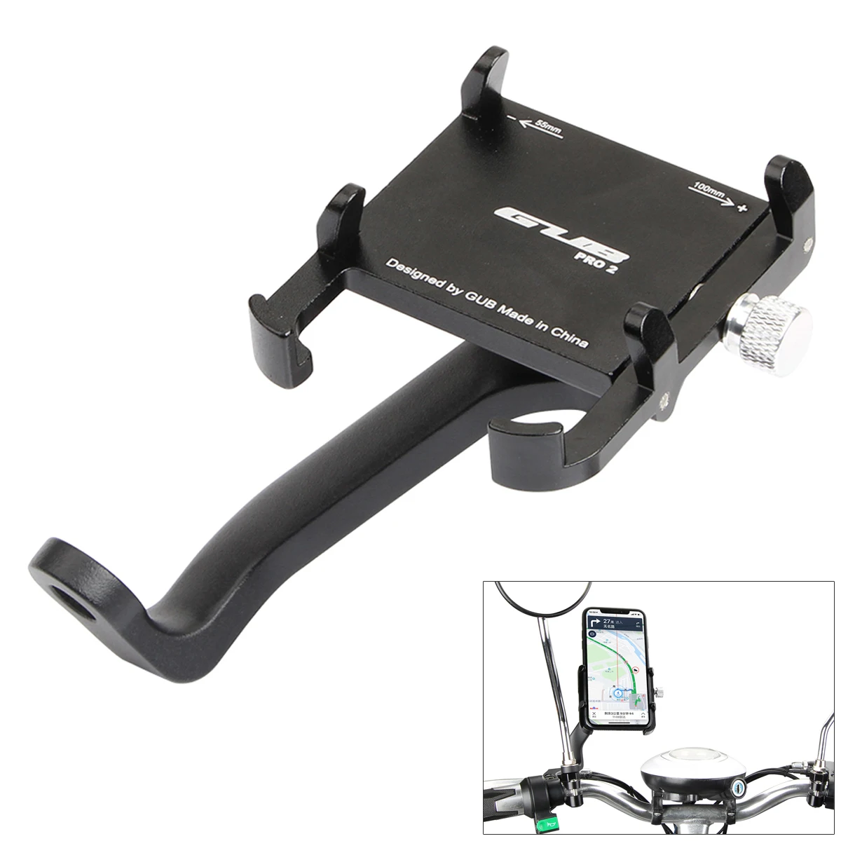 Universal Motorcycle Mobile Phone GPS Holder 360 Degrees Rotate Waterproof Aluminum Electromobile Bike Handlebar Stand Bracket
Universal Motorcycle Mobile Phone GPS Holder 360 Degrees Rotate Waterproof Aluminum Electromobile Bike Handlebar Stand Bracket
