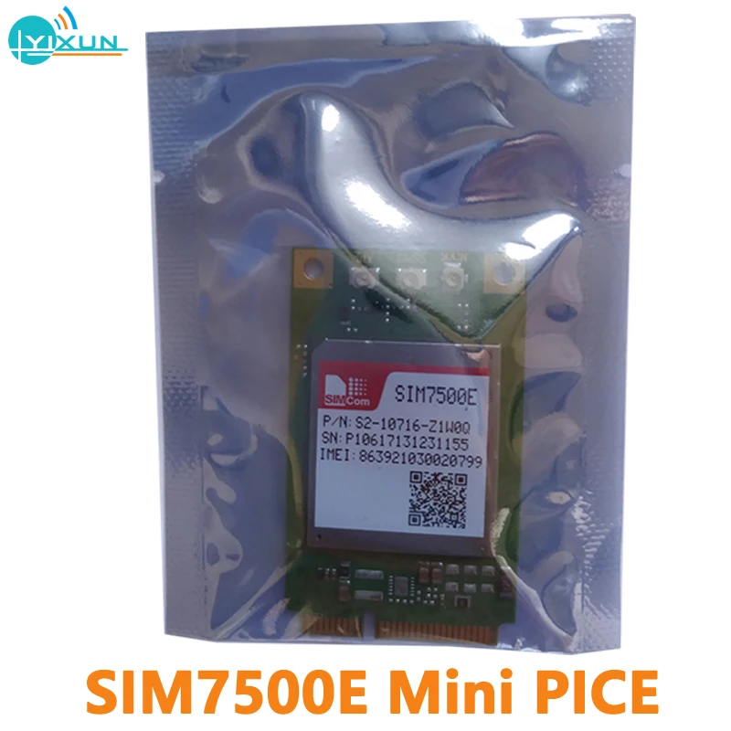 

SIMCOM SIM7500E mini pice multi-band LTE-FDD/HSPA+/UMTS/EDGE/GPRS/GSM CAT-M&NB-IoT Module B1/B3/B7/B8/B20 900/1800MHz