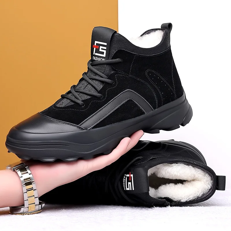 Leather Boots Men Shoes Winter Wool Plush Boots Outdoor Boots High Top Hiking Shoes Bota Masculina Botas Hombre Hiking Boots Men
Leather Boots Men Shoes Winter Wool Plush Boots Outdoor Boots High Top Hiking Shoes Bota Masculina Botas Hombre Hiking Boots Men