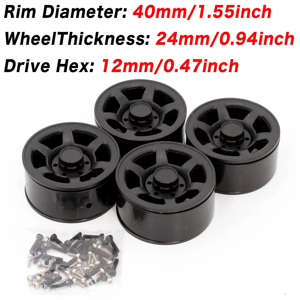 4Pcs 1.55" Beadlock Wheel Rim White/ Black for 1/10 RC Crawler Car Rc Car Accessories Redcat HSP WLTOYS Axial SCX 10 24 Trx-6
4Pcs 1.55" Beadlock Wheel Rim White/ Black for 1/10 RC Crawler Car Rc Car Accessories Redcat HSP WLTOYS Axial SCX 10 24 Trx-6