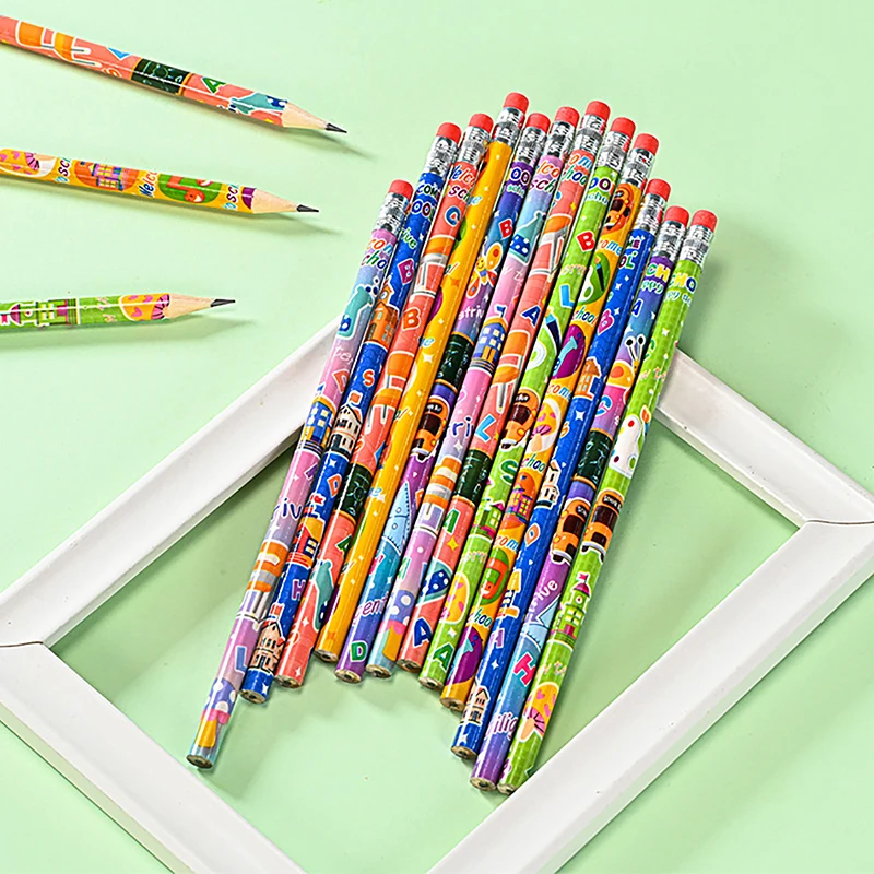 12pcs Wooden HB Pencil With Eraser Cute Sketch Drawing Pencil Student Writing Stationery Office Supplies Children's Gift
12pcs Wooden HB Pencil With Eraser Cute Sketch Drawing Pencil Student Writing Stationery Office Supplies Children's Gift