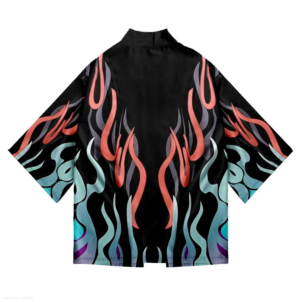 Fashion Flame Print Orange Shirts Japanese Streetwear Haori Cardigan Men Women Kimono Beach Yukata Asian Clothing
Fashion Flame Print Orange Shirts Japanese Streetwear Haori Cardigan Men Women Kimono Beach Yukata Asian Clothing