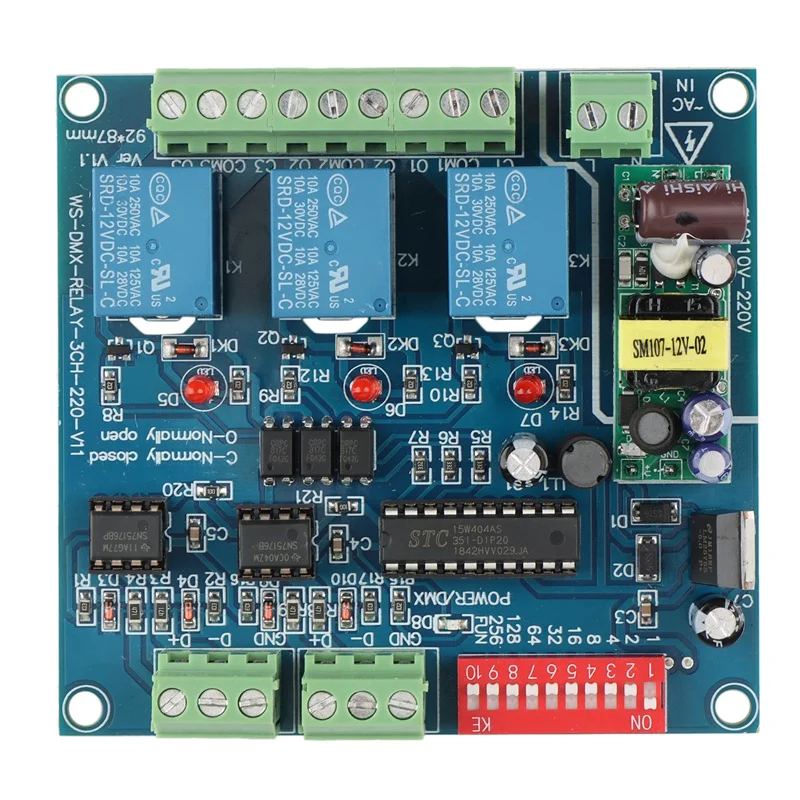 Релейный переключатель 3CH DMX512 релейный ДЕШИФРАТОР AC110-220 В вход 3 группы релейный переключатель 3Chx 5a вход DMX релейный контроллер для фотолампы
Релейный переключатель 3CH DMX512 релейный ДЕШИФРАТОР AC110-220 В вход 3 группы релейный переключатель 3Chx 5a вход DMX релейный контроллер для фотолампы