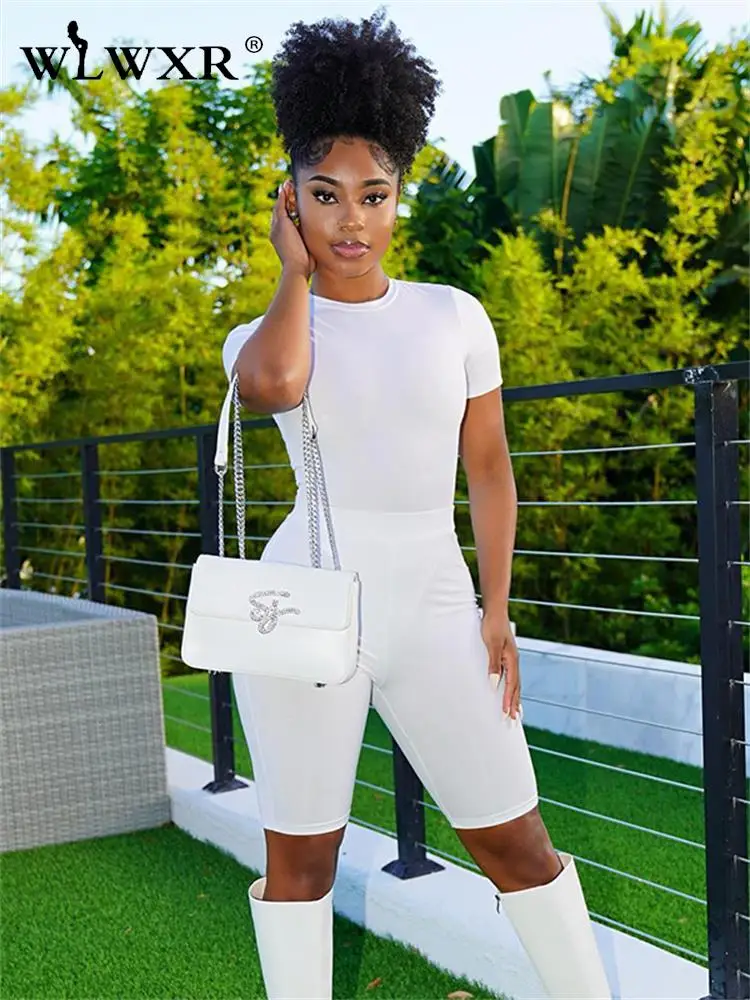 WLWXR Summer Streetwear 2 Two Piece Set Outfits Tracksuit Women Short Sleeve Bodycon Bodysuit Skinny Shorts Matching Sets 2022
WLWXR Summer Streetwear 2 Two Piece Set Outfits Tracksuit Women Short Sleeve Bodycon Bodysuit Skinny Shorts Matching Sets 2022