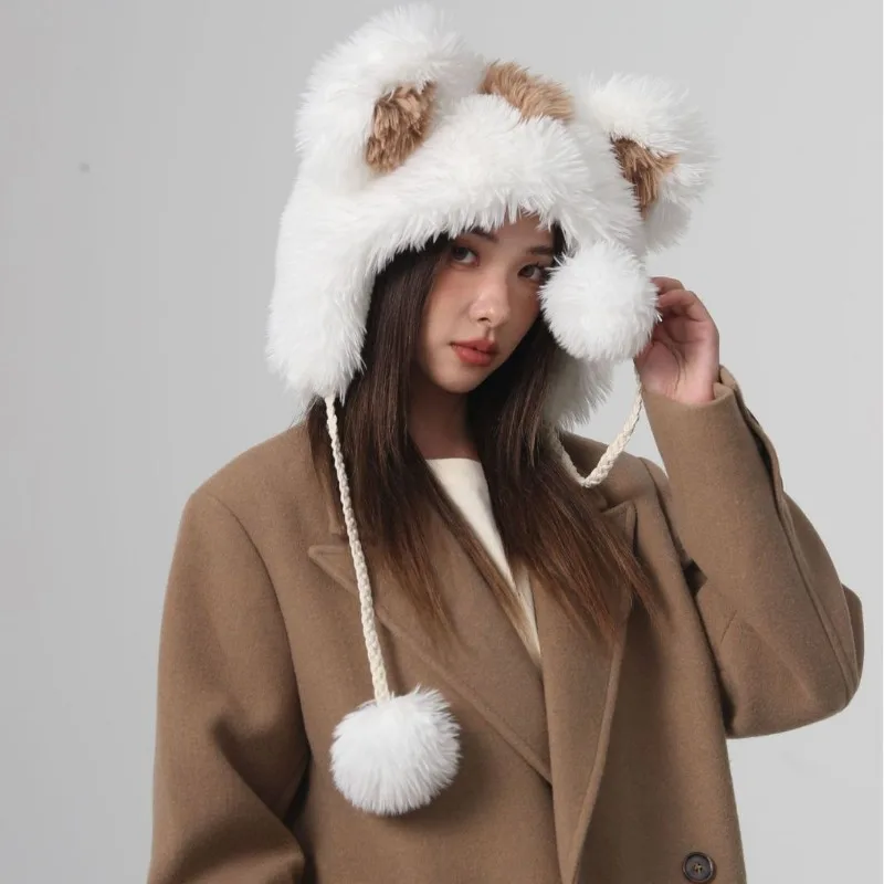 Korean Cute Hairball Bucket Hat Women Winter Plush Thermal Ear Protection Bomber Hats Cartoon Sweet Pullover Beanie Cap Gorras
Korean Cute Hairball Bucket Hat Women Winter Plush Thermal Ear Protection Bomber Hats Cartoon Sweet Pullover Beanie Cap Gorras