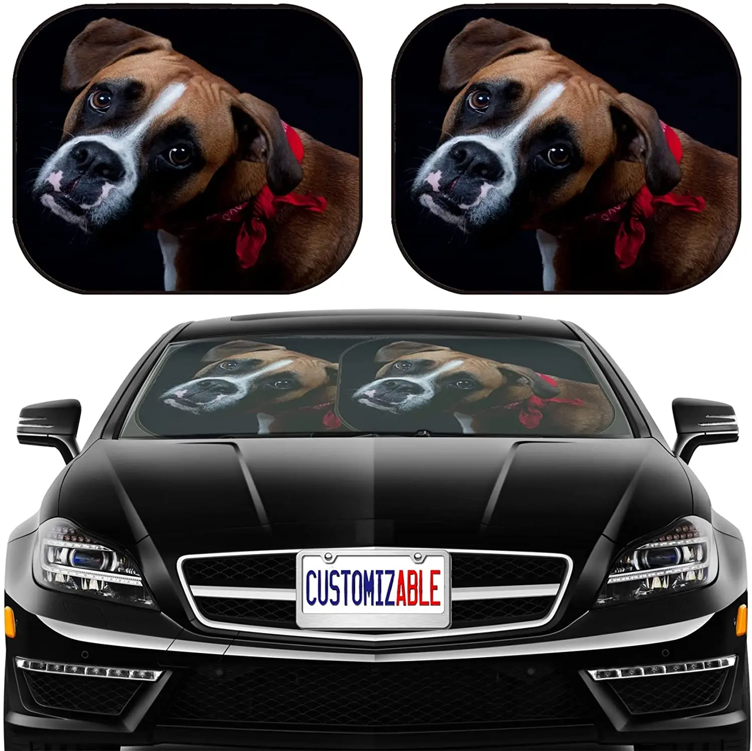 Car Sun Shade Windshield Sunshade Universal Fit 2 Pack, Block Sun Glare, UV and Heat, Protect Car Interior,
Car Sun Shade Windshield Sunshade Universal Fit 2 Pack, Block Sun Glare, UV and Heat, Protect Car Interior,