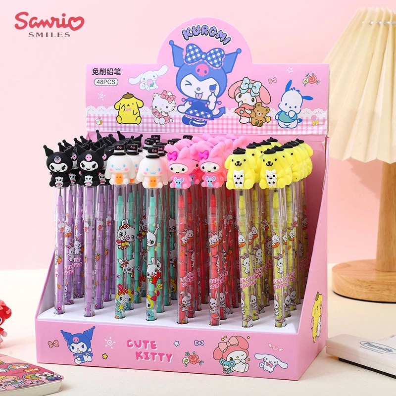 48 шт./коробка Sanrio милый мягкий клей Kuromizi карандаш-пуля без микросхем ручка-Яйцо Перо для начальной школы канцтовары оптом
48 шт./коробка Sanrio милый мягкий клей Kuromizi карандаш-пуля без микросхем ручка-Яйцо Перо для начальной школы канцтовары оптом