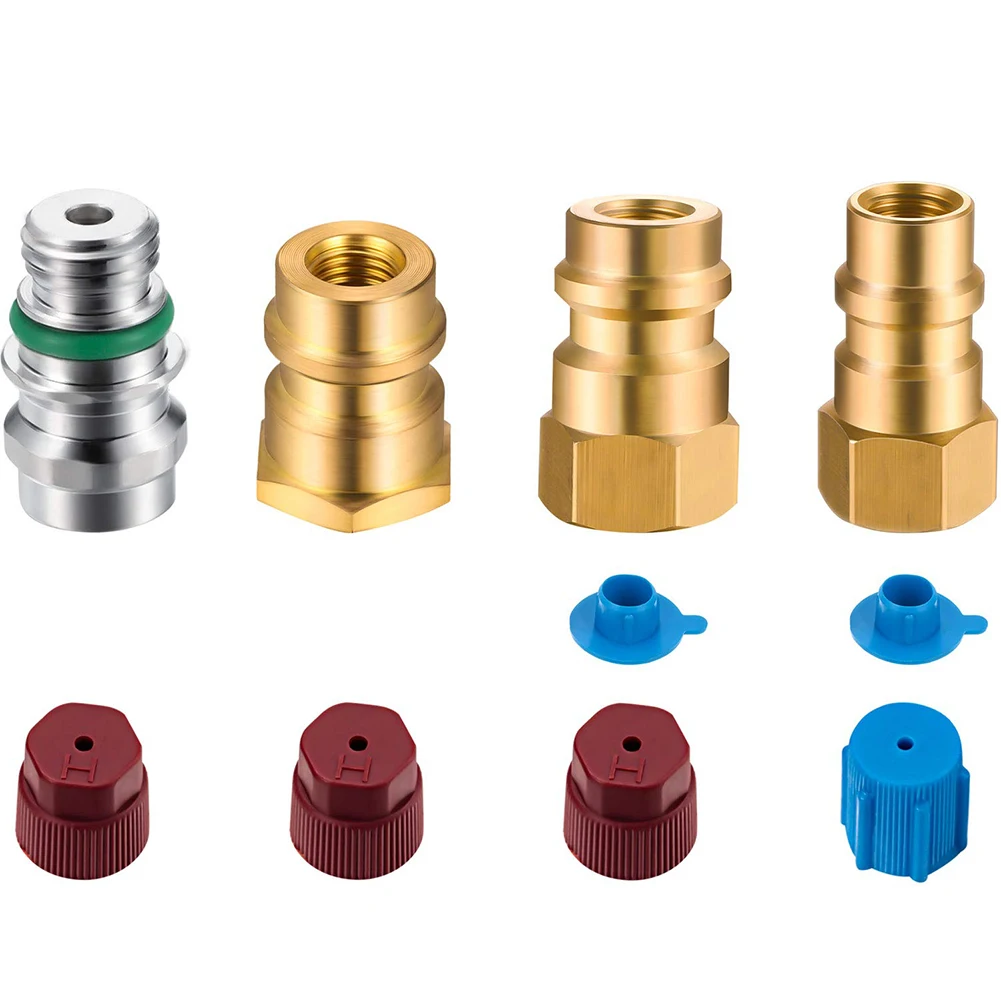 4pcs A/C Pro R-12 To R-134A Retrofit Parts Kit Low High Side Retrofit Conversion 1 Low-side 7/16 Inch Port, 1 High-side 3/8 Inch
4pcs A/C Pro R-12 To R-134A Retrofit Parts Kit Low High Side Retrofit Conversion 1 Low-side 7/16 Inch Port, 1 High-side 3/8 Inch