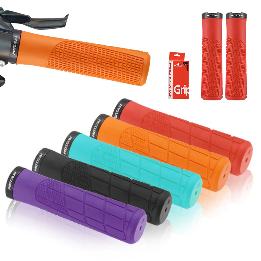 Mountain Bike Handlebar Grip Integreted Bicycle Grips with Lock Soft Rubber Bike Handlebar Grip Waterproof Bicycle Accessories
Mountain Bike Handlebar Grip Integreted Bicycle Grips with Lock Soft Rubber Bike Handlebar Grip Waterproof Bicycle Accessories