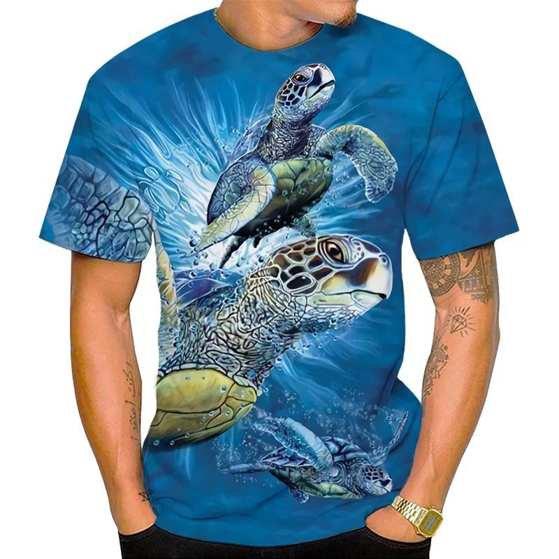 New Animal Cute Sea Turtles T Shirt 3d Print Cool Funny Tops O Neck Short Sleeve Fashion Male Women's T-shirts Short Sleeves
New Animal Cute Sea Turtles T Shirt 3d Print Cool Funny Tops O Neck Short Sleeve Fashion Male Women's T-shirts Short Sleeves