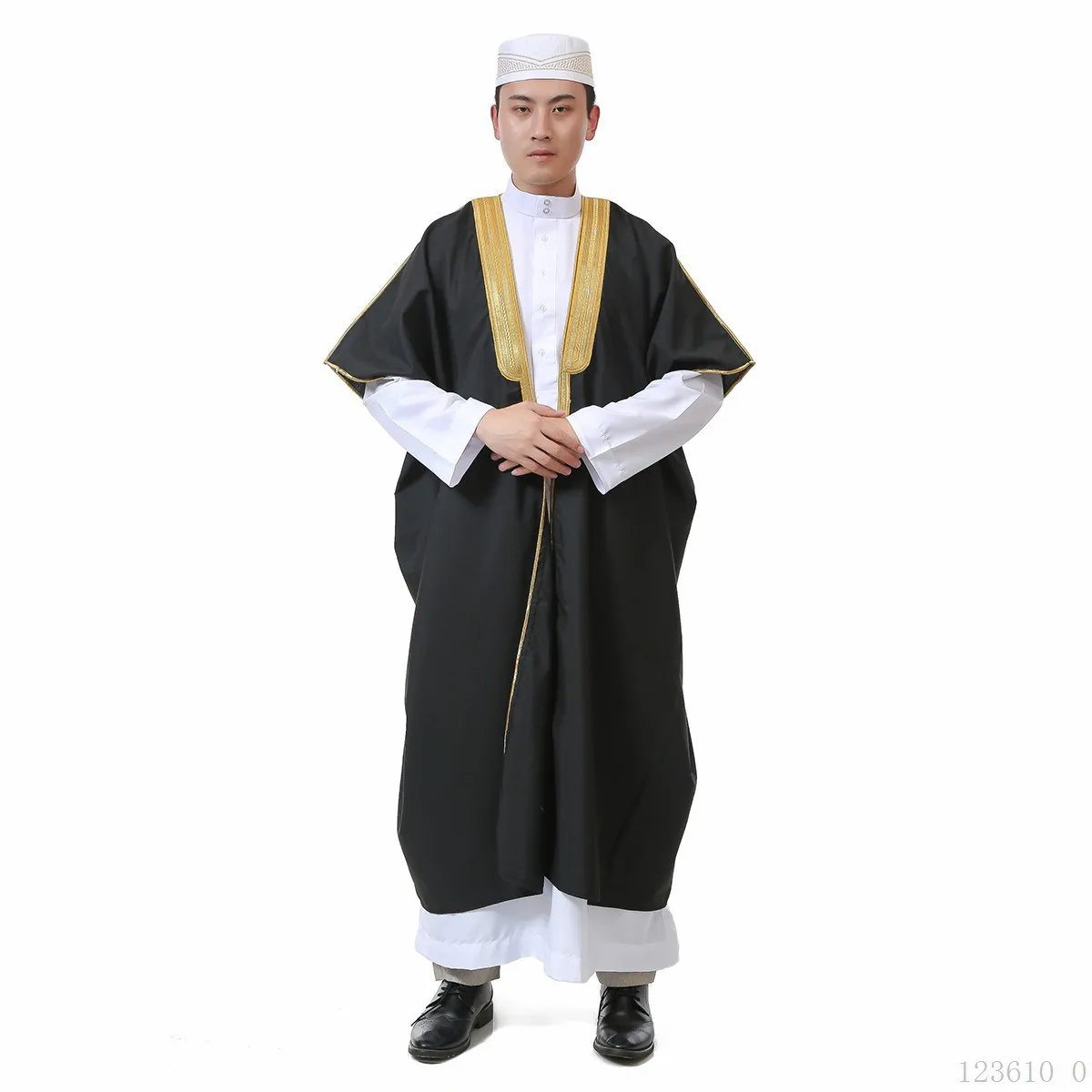 

New Men's Middle East Arab Emirates Moslem Bachelor's Dress Linen Speech Dress Popular High Quality Dubai Qatar Clothing