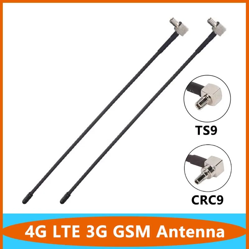 

2pcs Flexible 4G LTE 3G GSM Omni Soft Whip Router Antenna Omnidirection WiFi Wireless High Gain 5dbi Aerial With TS9 CRC9