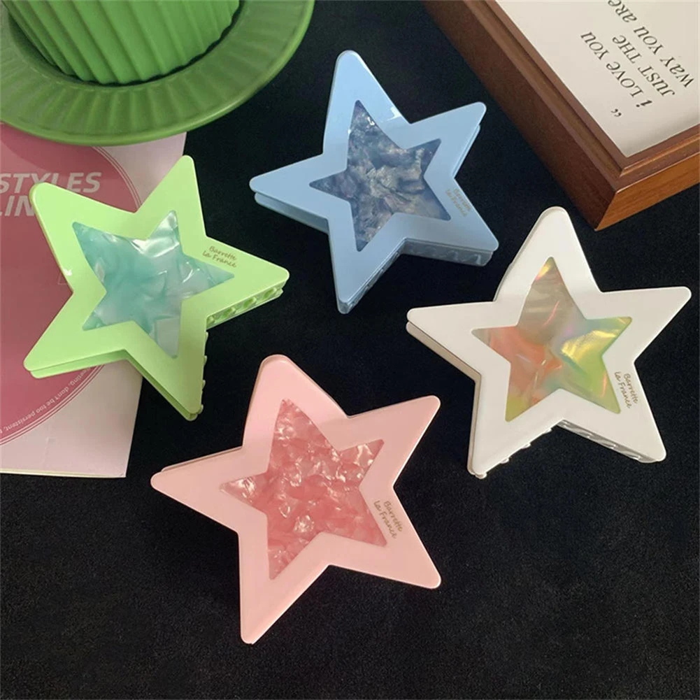 Plastic Pentagram Hairclips Fashionable Hair Curler Claw Clip Hairdressing Styling Tool
Plastic Pentagram Hairclips Fashionable Hair Curler Claw Clip Hairdressing Styling Tool