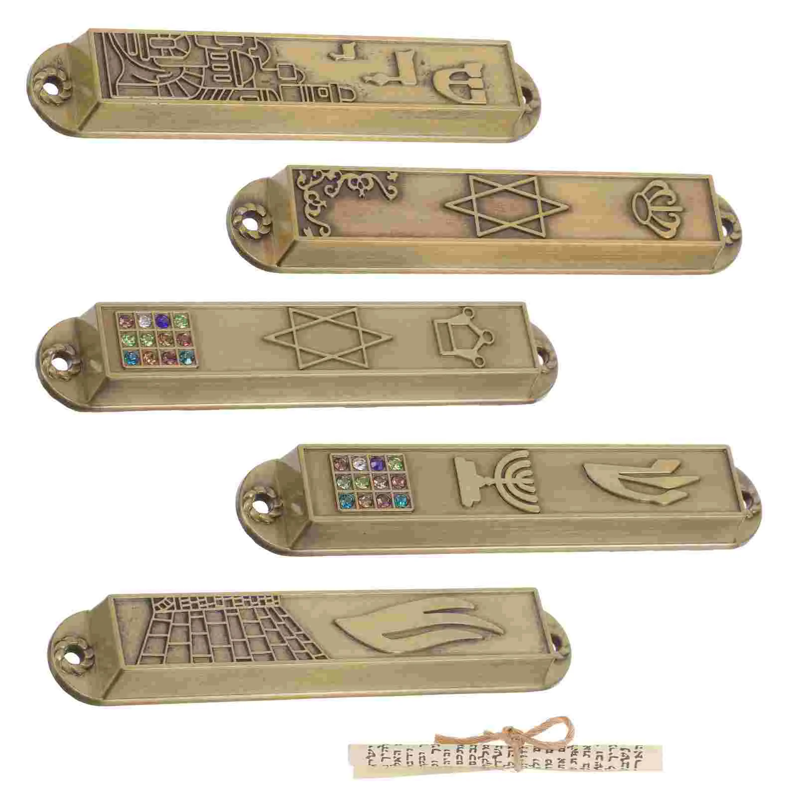 Door Scroll Holy Pillar Mezuzah Decor Symbols Holders Household Metal Home Ornament Adorn Candlesticks
Door Scroll Holy Pillar Mezuzah Decor Symbols Holders Household Metal Home Ornament Adorn Candlesticks